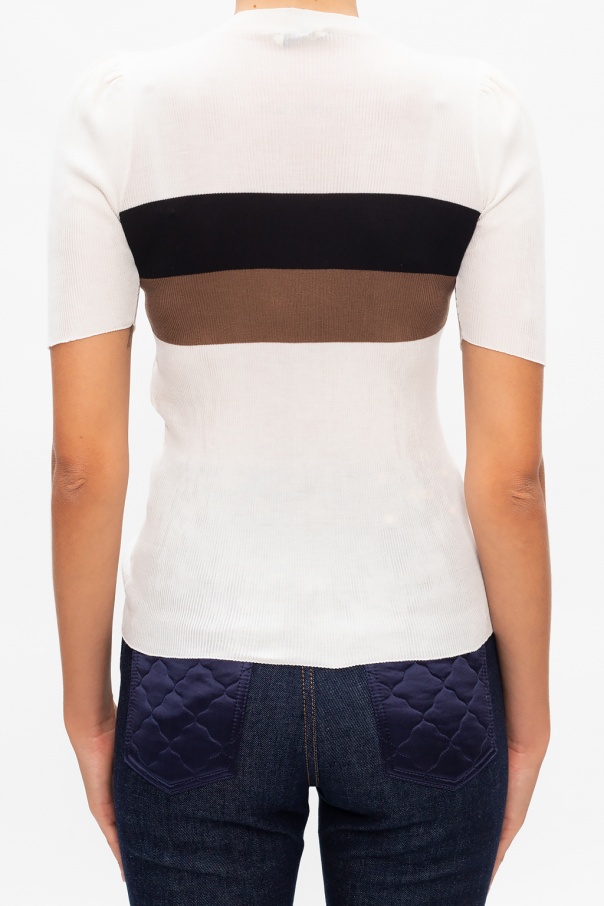 Fendi short hot sale sleeve sweater